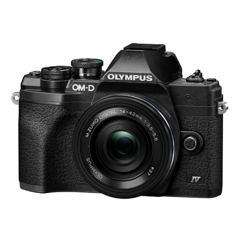 Olympus OM SYSTEM OM-D E-M10 Mark IV Digital Camera + 14-42mm (Black)