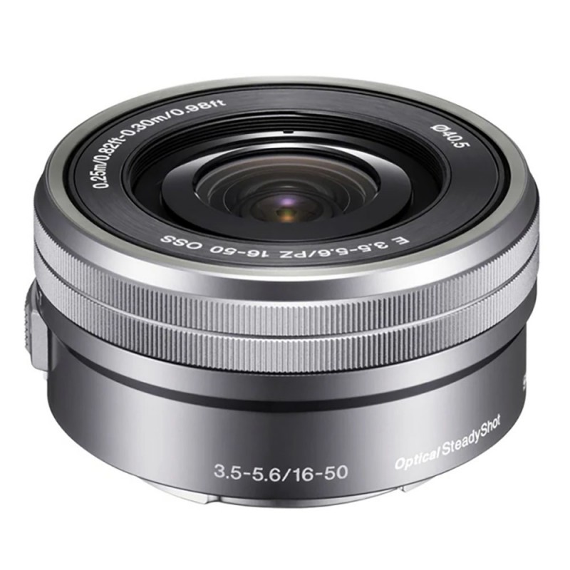 sony e 16-50mm f/3.5-5.6 oss lens (silver) (white box) (selp1650)