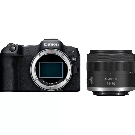 Canon EOS R8 Digital Camera + RF 24-50mm f/4.5-6.3 IS STM Lens