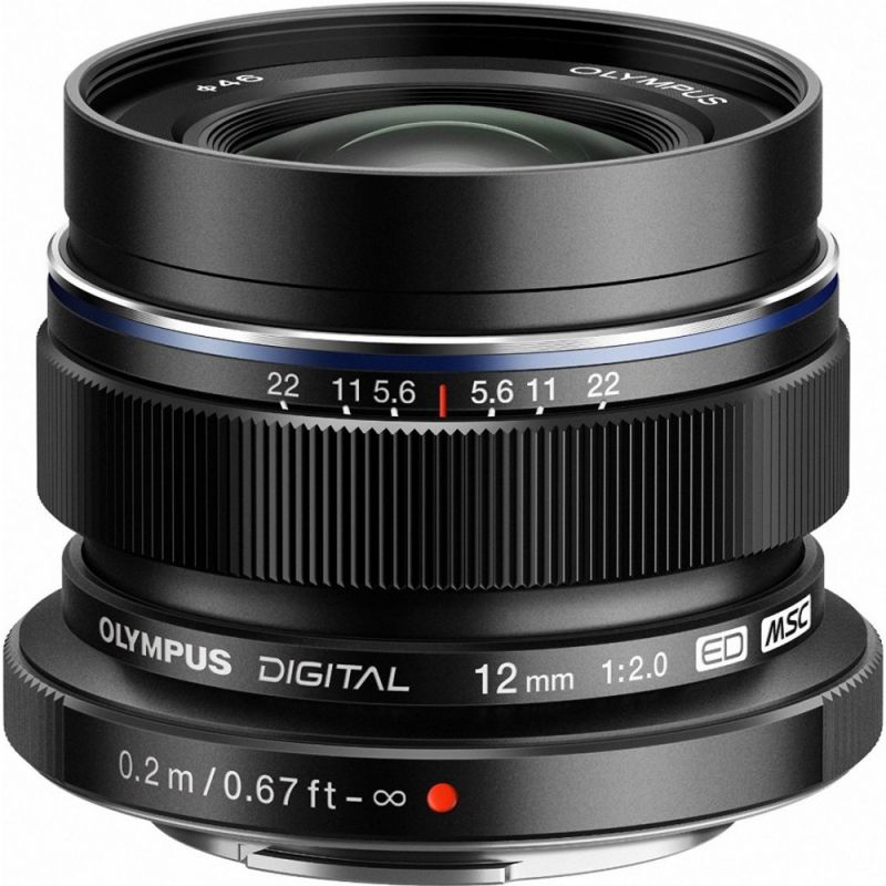 Olympus OM SYSTEM M.Zuiko Digital 12mm f/2 Lens (Black)