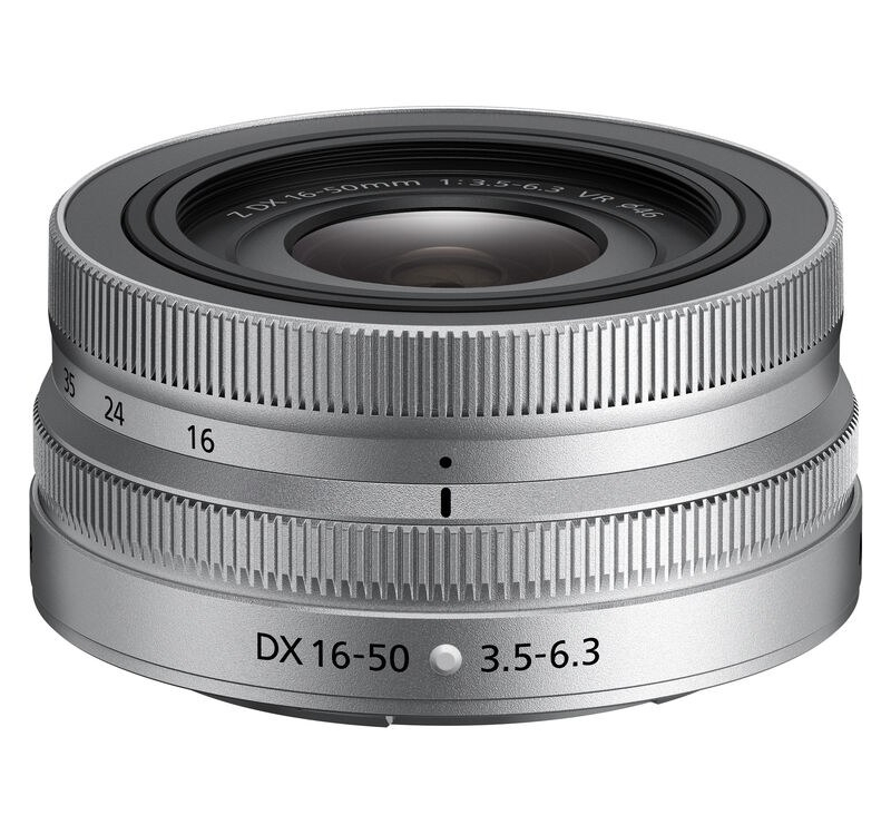 nikon nikkor z 16-50mm f/3.5-6.3 dx vr lens (silver)