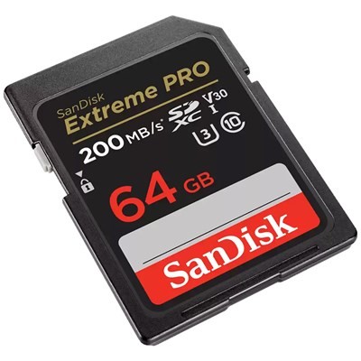 SanDisk Extreme PRO 64GB 200MB/s UHS-I V30 SD