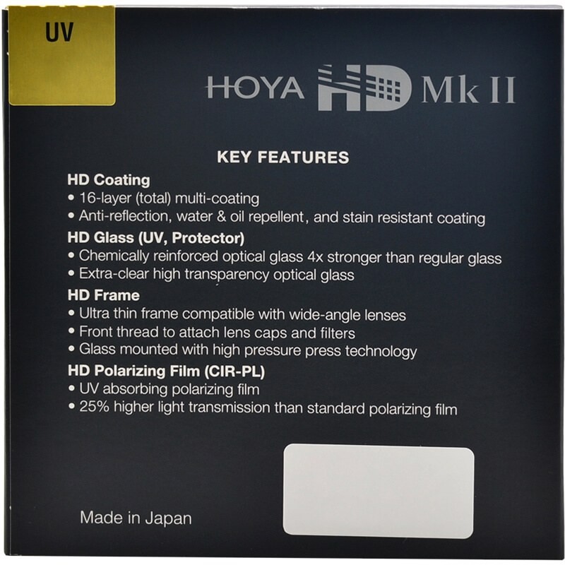 Hoya 72mm HD II UV Filter