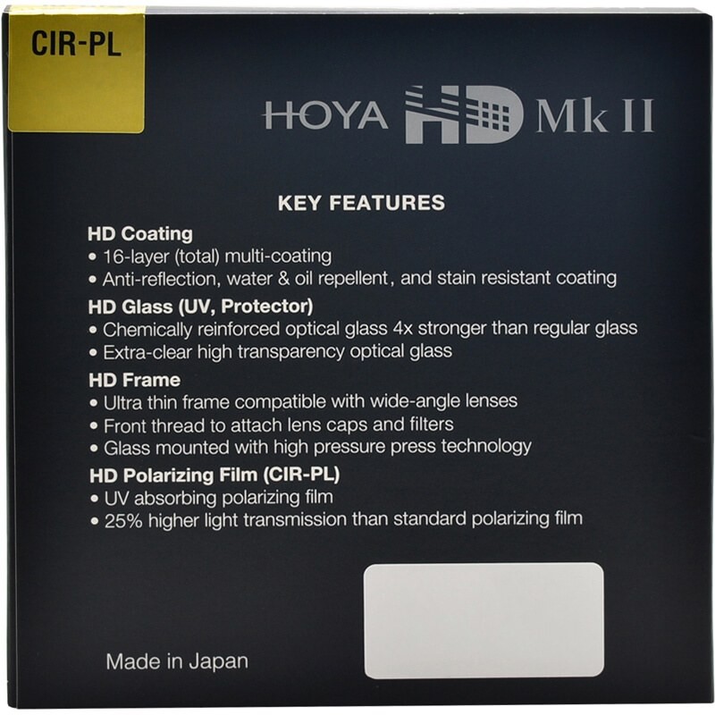 Hoya 67mm HD II Circular Polarising Filter