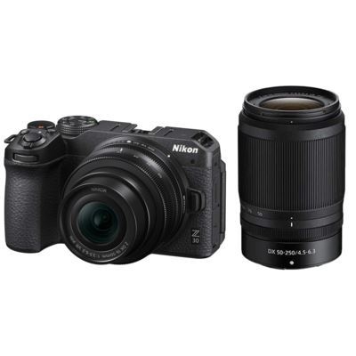 nikon z30 digital camera with 16-50mm and 50-250mm lenses