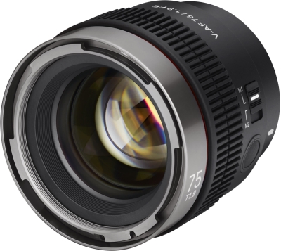 samyang v-af 75mm t/1.9 lens for sony fe