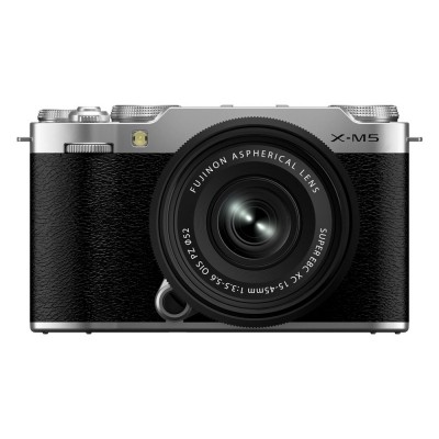 fujifilm x-m5 digital camera + xc 15-45mm f/3.5-5.6 ois pz lens (silver)